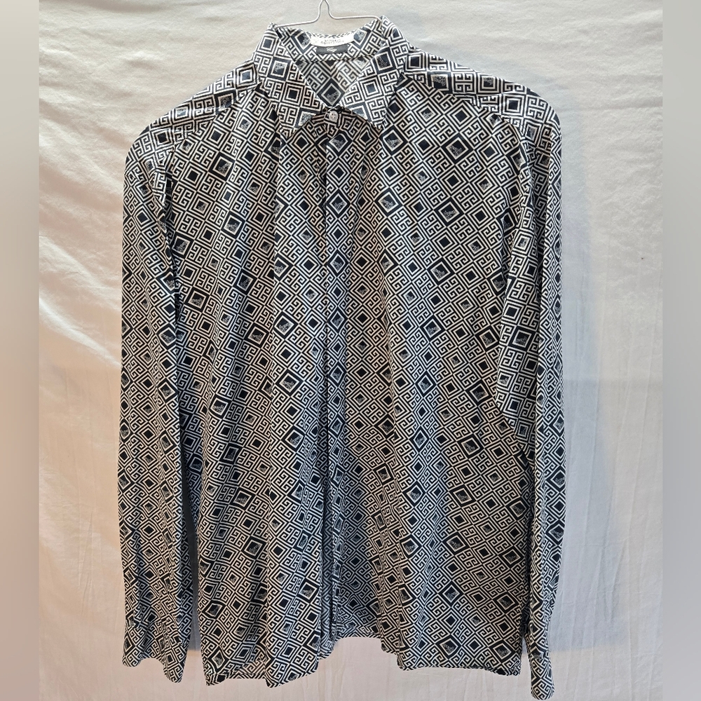 VERSACE COLLECTION City Shirt Men's US XL EU 42 Button Up Long Sleeve